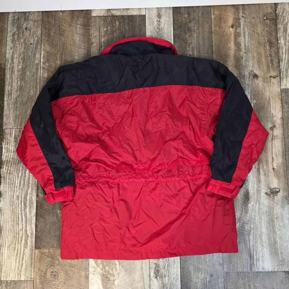 Vintage Y2K Coca Cola Super Bowl 2000 Windbreaker Jacket Red Black Size XL